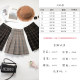 Pleated skirt female autumn and winter hair grid skirt high waist tight large size A -line skirt Short models thin winter skirt

