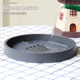 Gardening thickened resin tray balcony water tray round white breathable drain bottom dish base clearance anti-rot root