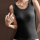 U -collar Modal threaded suspender vest ladies wear inside 2024 new summer spring and autumn sleeveless T -shirt top
