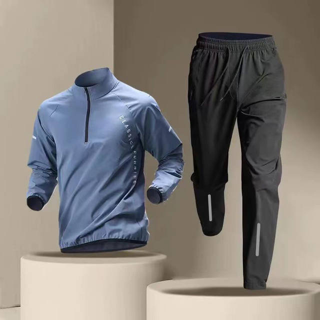 Sports set Men and women training clothes speed dry clothes autumn and ...