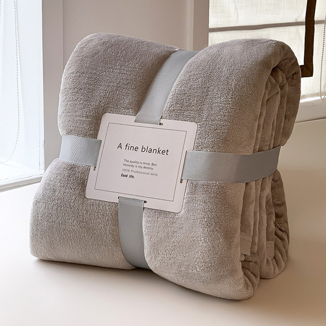 Blanket Coral Velvet Air Conditioning Blanket Sheet Velvet Blanket Winter Thickened Flannel Sofa Blanket Office Nap Cover Blanket