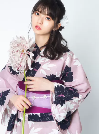 日本下架明年再約grl齋藤飛鳥牡丹花日系女和服浴衣3件套gi1221