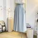 Suit skirt for women mid-length spring and summer high waist A-line large umbrella skirt covering hips to make you look slim in commuting temperament long skirt
