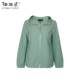 Middle-aged women's clothing 2025 spring clothing new age-reducing hooded simple solid color windbreaker jacket mother versatile casual top
