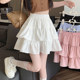 Cake skirt chiffon white short skirt women's summer new ballet style small skirt princess puffy skirt pants skirt