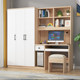 Computer desk with wardrobe simple desktop bedroom combination bookshelf student writing desk one-piece desk cabinet children