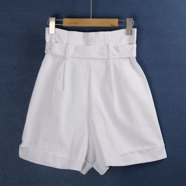 945 wide-leg shorts, new spring cotton slim and versatile temperament, fashionable white flared hot pants, women's foreign trade
