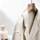 Outlets brand discount HZ winter new style containing wool double -sided nicomo coat medium long coat girl
