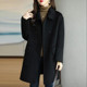 Women's 2025 autumn and winter new style small loose thickened mid-length temperament fashionable and warm coat