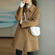 Women's 2025 autumn and winter new style small loose thickened mid-length temperament fashionable and warm coat