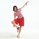 BEASTER color knitted striped short-sleeved polo shirt for women American style neck embroidery pattern body scrubbing