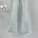 Simple and fashionable flared jeans for women 2025 new spring outfit high-waisted slim versatile nifty trousers