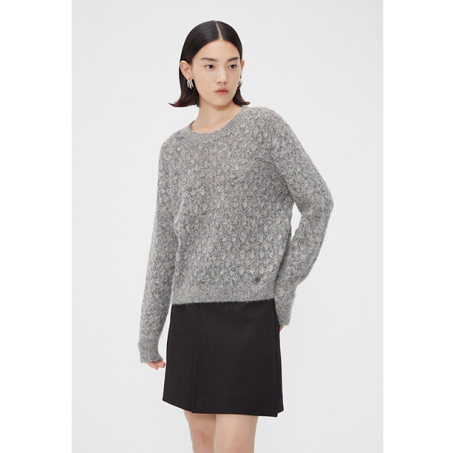 NEELLY Nali Shopping Mall same spring style versatile pleated skirt short skirt for women black simple commuting slim A-line skirt