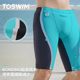 TOSWIM men's professional training five-point pants 2025 new men's swimming equipment complete set of swimming trunks and swimming cap