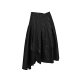 sdeer San Dior women's autumn clothing literary contrast printing texture irregular skirt long skirt S21381121