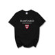 Harvard University Harvard University Short -sleeved T -shirt School uniforms in summer round collar cotton couple cultural shirts