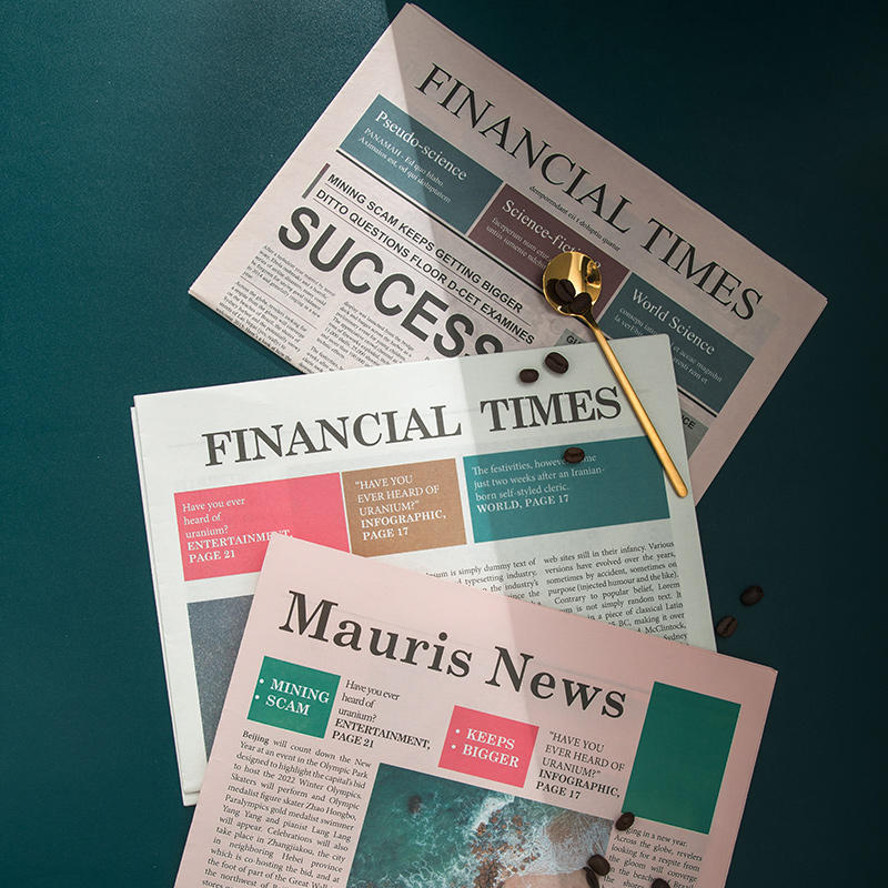 复古做旧英文报纸摄影道具拍照装饰摆拍ins风粉色黑白拍摄背景纸拍照