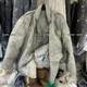 2024 winter thin down jacket for women new design tie-dye thickened warm white duck down jacket mid-length
