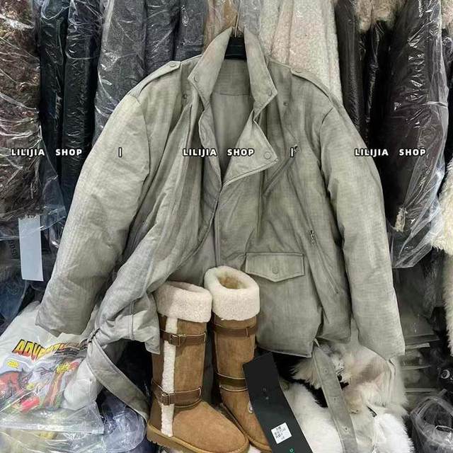 2024 winter thin down jacket for women new design tie-dye thickened warm white duck down jacket mid-length
