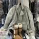2024 winter thin down jacket for women new design tie-dye thickened warm white duck down jacket mid-length
