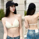 Adjustable neck top triangle cup underwear for women versatile base with chest pad black and white suspender vest inside