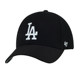 47 baseball cap for men and women, black hard top, classic LA sun protection visor, casual NY Yankees curved brim peaked hat