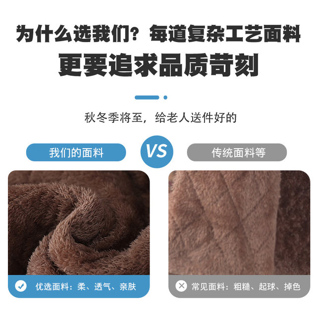 Grandma's winter thickened coat, middle-aged and elderly women's clothing, mother's top, autumn and winter old lady's cotton-padded jacket and velvet clothing