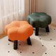Small stool household living room low stool soft bag coffee table sofa stool puddle small shoe change stool creative flower stool small stool