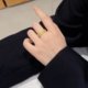 Qian Duoduo Qian Skewers Copper Coin Ring Women's temperament versatile and adjustable finger rings New popular internet celebrity accessories