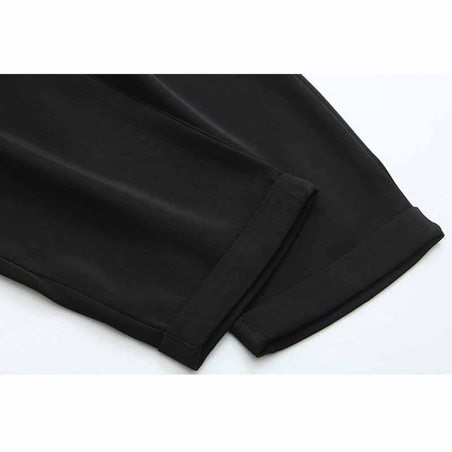 Pants for thick hips and thighs, plus size women's pants for fat mm, loose and slimming wide-leg pants, suit pants for summer and autumn