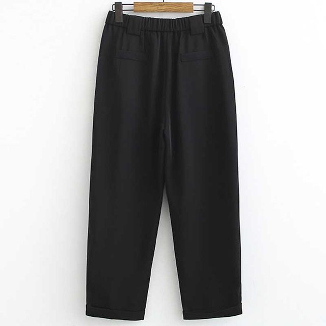 Pants for thick hips and thighs, plus size women's pants for fat mm, loose and slimming wide-leg pants, suit pants for summer and autumn