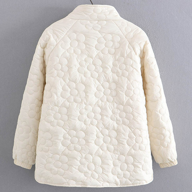 Fat mother stands for cotton clothing women's foreign style, fashionable, thin cotton jacket 200jin [Jin is equal to 0.5 kg] Add fat to increase cotton loose jacket