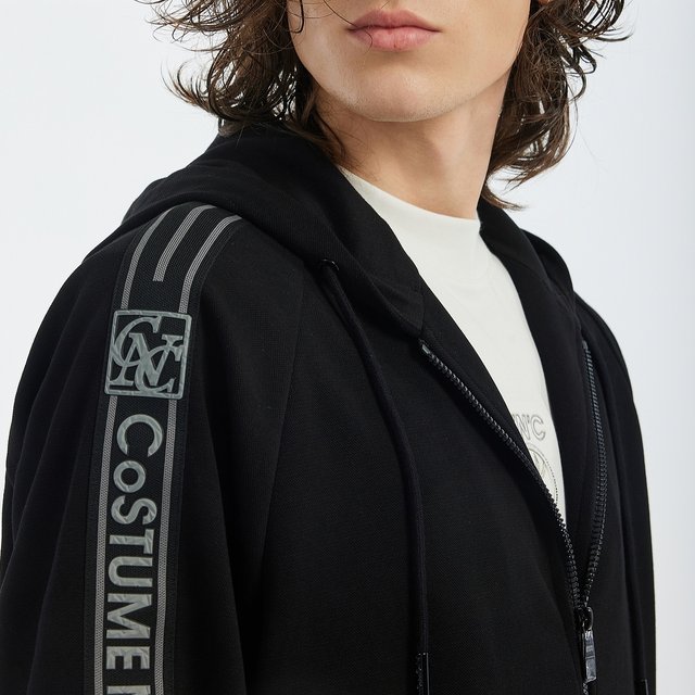 
CNC men's autumn and winter new hooded jacket set tops autumn and winter thick jacket