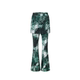LEDIM WANG camouflage thin flared skirt and pants for women printed elastic casual drooping trousers elastic waist to show long legs