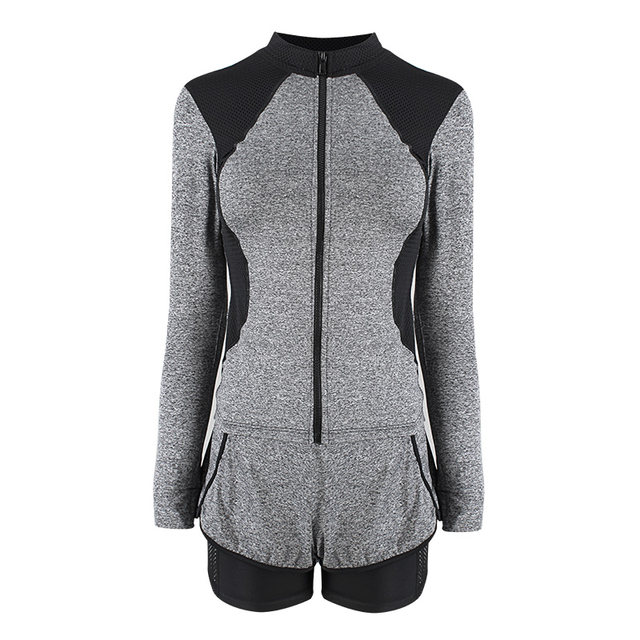 Sanqi swimsuit women's new style split long-sleeved conservative boxer pants sexy sports belly-covering and slimming hot spring swimming suit