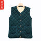 Mom's velvet thickened vest cotton coat winter new middle-aged women's clothing large size warm grandma vest cotton clothing middle-aged and elderly