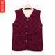 Mom's velvet thickened vest cotton coat winter new middle-aged women's clothing large size warm grandma vest cotton clothing middle-aged and elderly