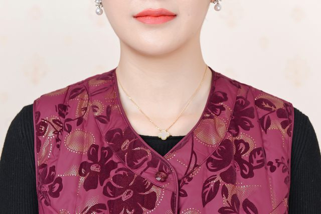 Hengyuanxiang Group Caiyang middle-aged and elderly women's down vest women's overcoat mother's waistcoat liner grandma's vest vest