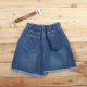 Great value for foreign trade A-line denim skirt irregular medium short skirt Japanese breasted old summer women's skirt versatile and slim