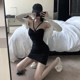 suspender skirt halter neck wrapping hip skirt nightclub strapless dress pure short skirt new sexy suit for women summer