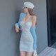 suspender skirt halter neck wrapping hip skirt nightclub strapless dress pure short skirt new sexy suit for women summer