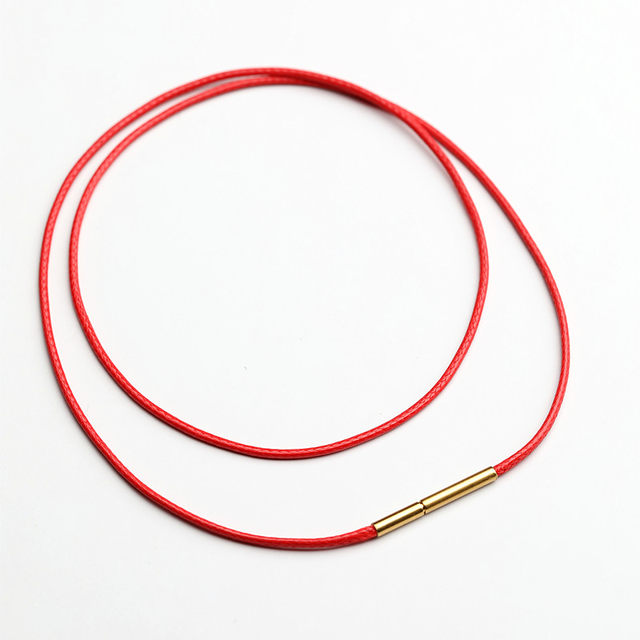 1.0mm thin necklace rope for women special rope for small hole pendant lanyard for zodiac year red rope black leather rope hanging rope