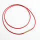 1.0mm thin necklace rope for women special rope for small hole pendant lanyard for zodiac year red rope black leather rope hanging rope