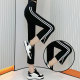 Summer and autumn thin side stripes slim straight cut trousers for women shark pants slim and versatile outside wear Barbie pants trendy