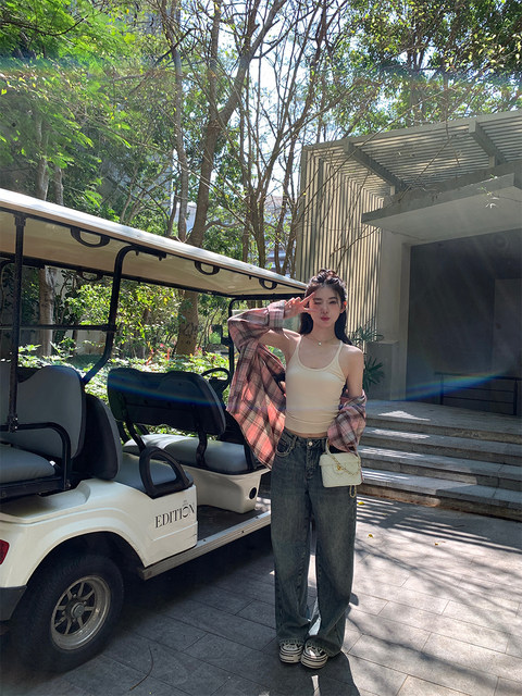 alex stevens strap suspender vest for women in summer with chest cushion high elastic body slim basic versatile American style