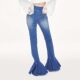 Lefame Lafitem versatile slim tight hippie denim flared pants
