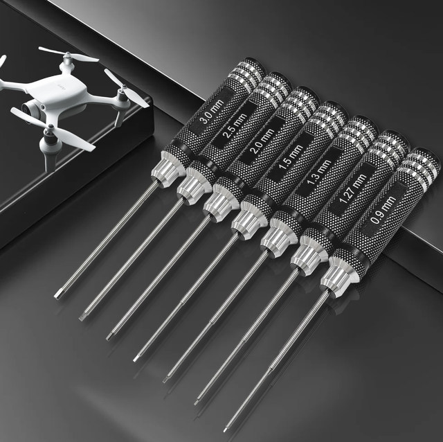 Model aircraft hexagon screwdriver set, high-speed steel super hard special RC model model aircraft maintenance and disassembly tool