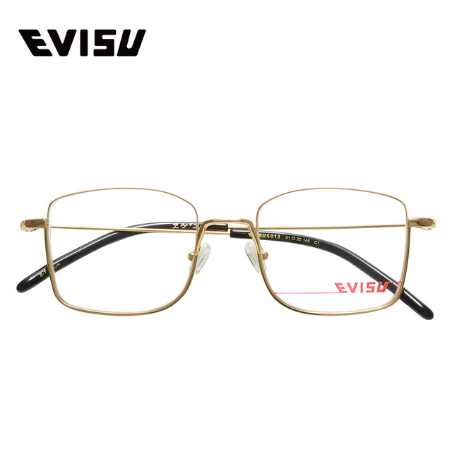 EVISU glasses Huimei Shou Business Men's close -up frame fashion full -frame square -shaped titanium alloy frame 6013
