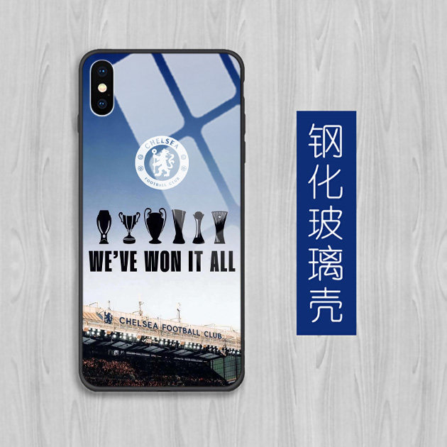 Tempered glass Chelsea mobile phone case suitable for Huawei, OnePlus, OPPO, Samsung, vivo, Apple, Meizu, Xiaomi, Redmi, Honor, Chelsea, Enzo Palmer, Azar protective case