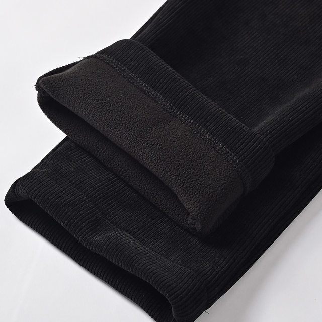 Mom light core pants with pants wearing warm pants, middle -aged and elderly women's pants casual pants autumn and winter loose old man pants
